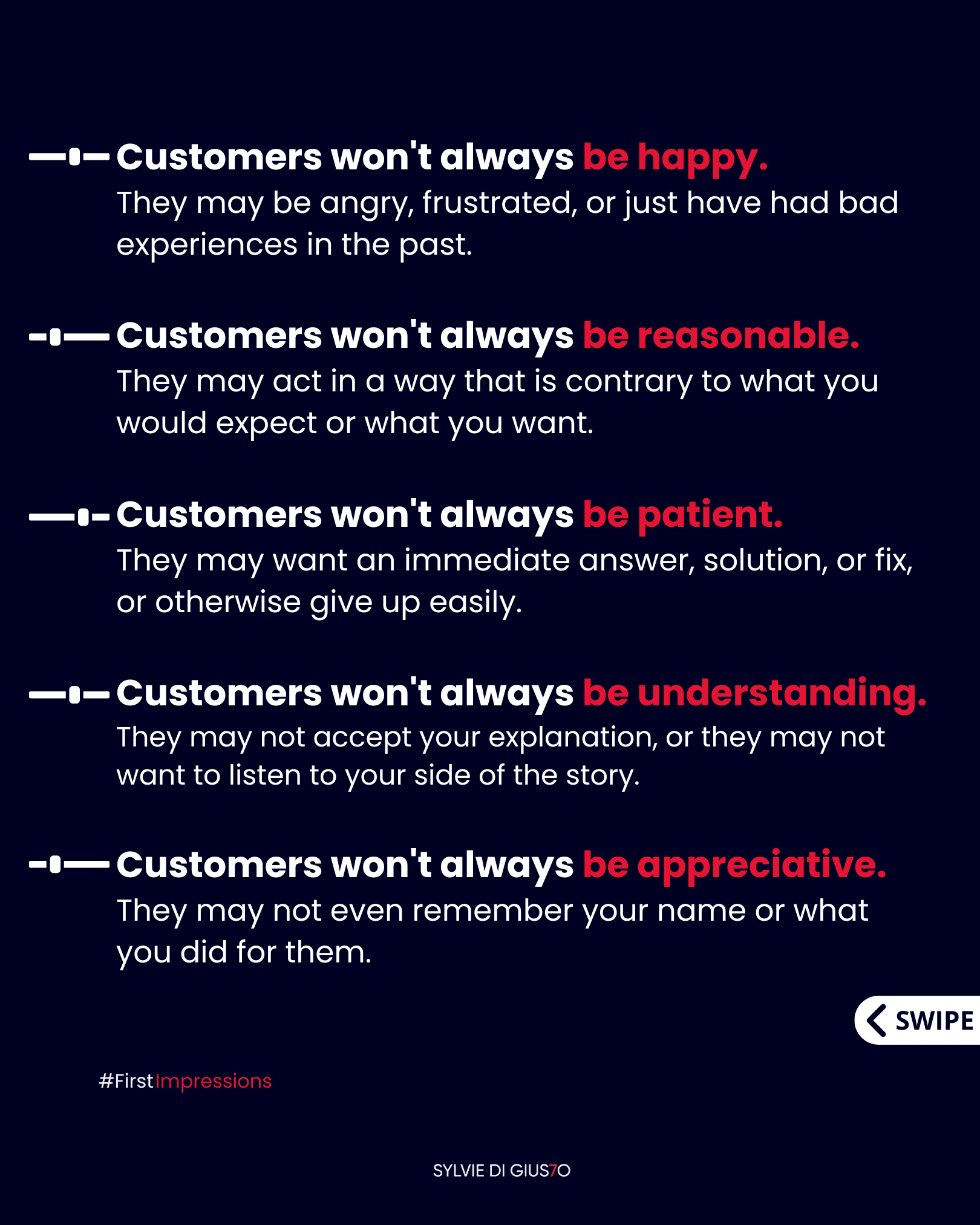 Customer behavior