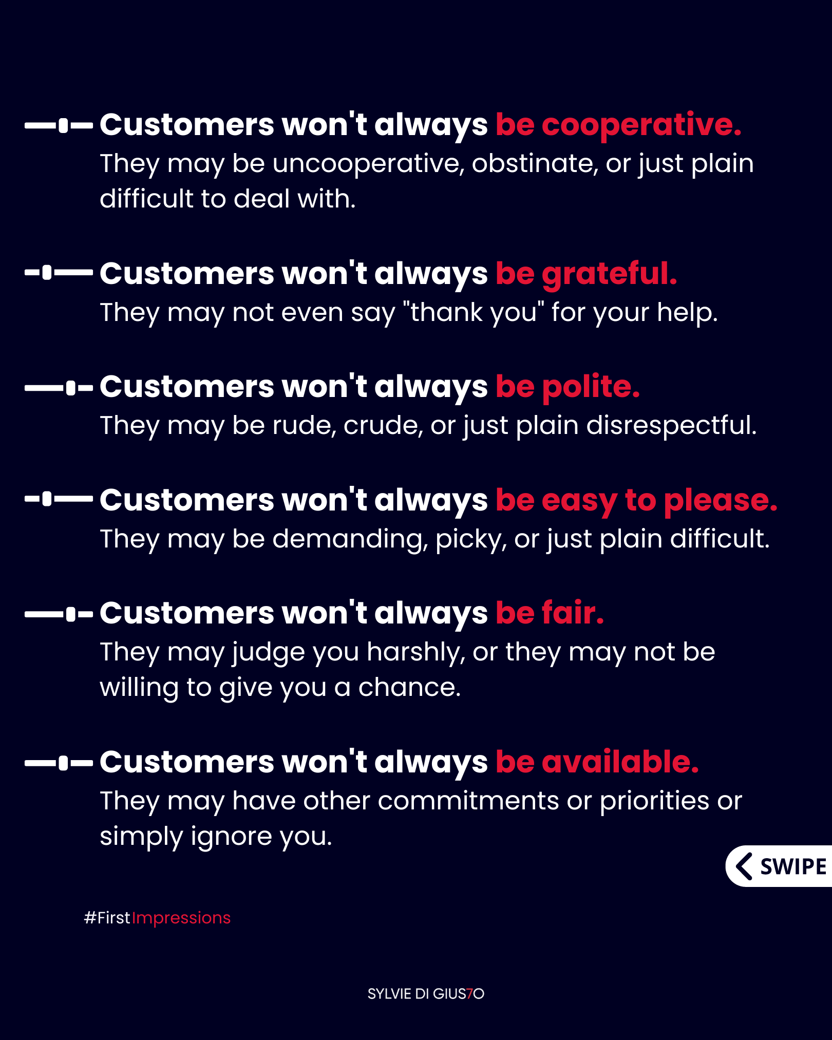 Customer behavior