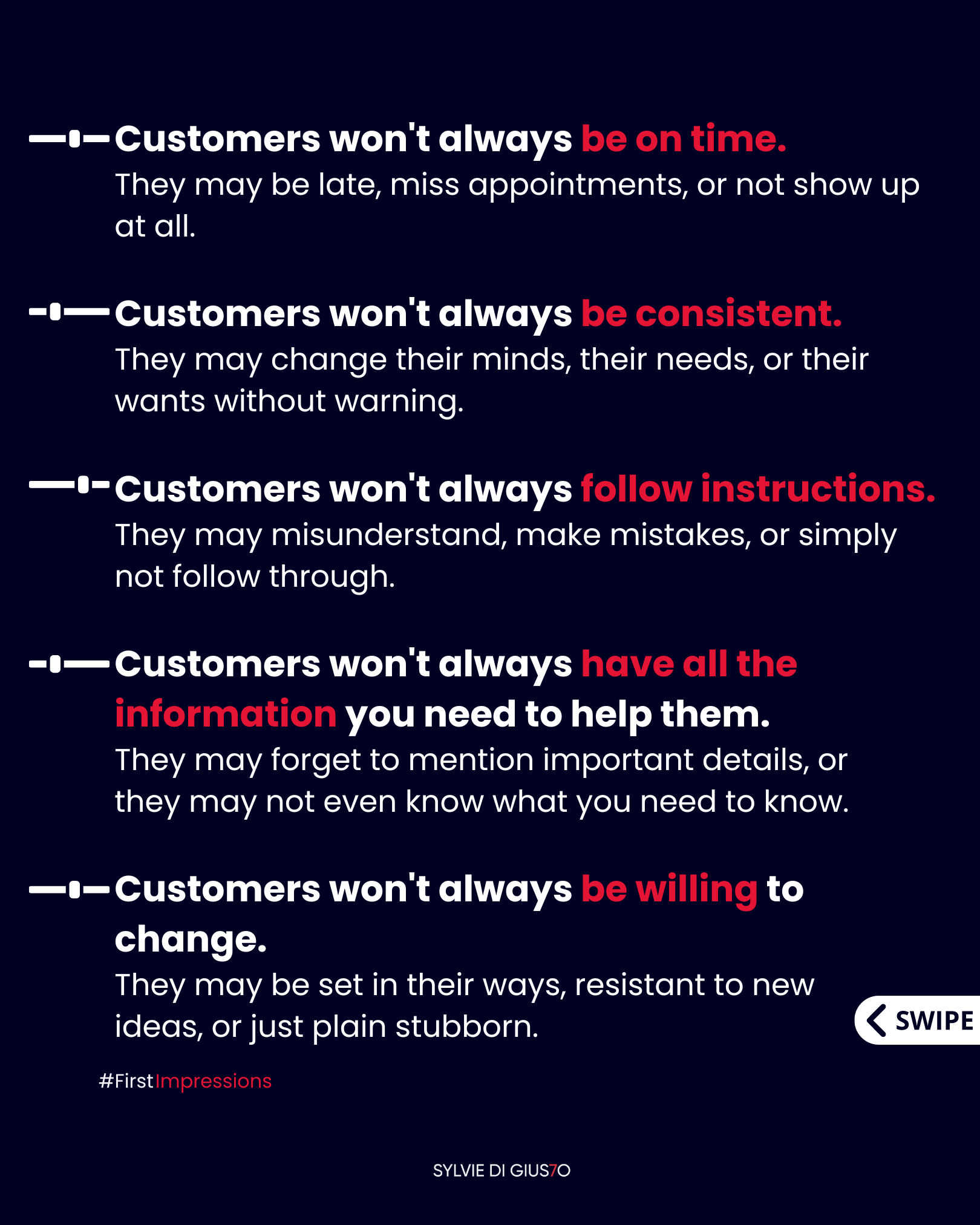 Customer behavior