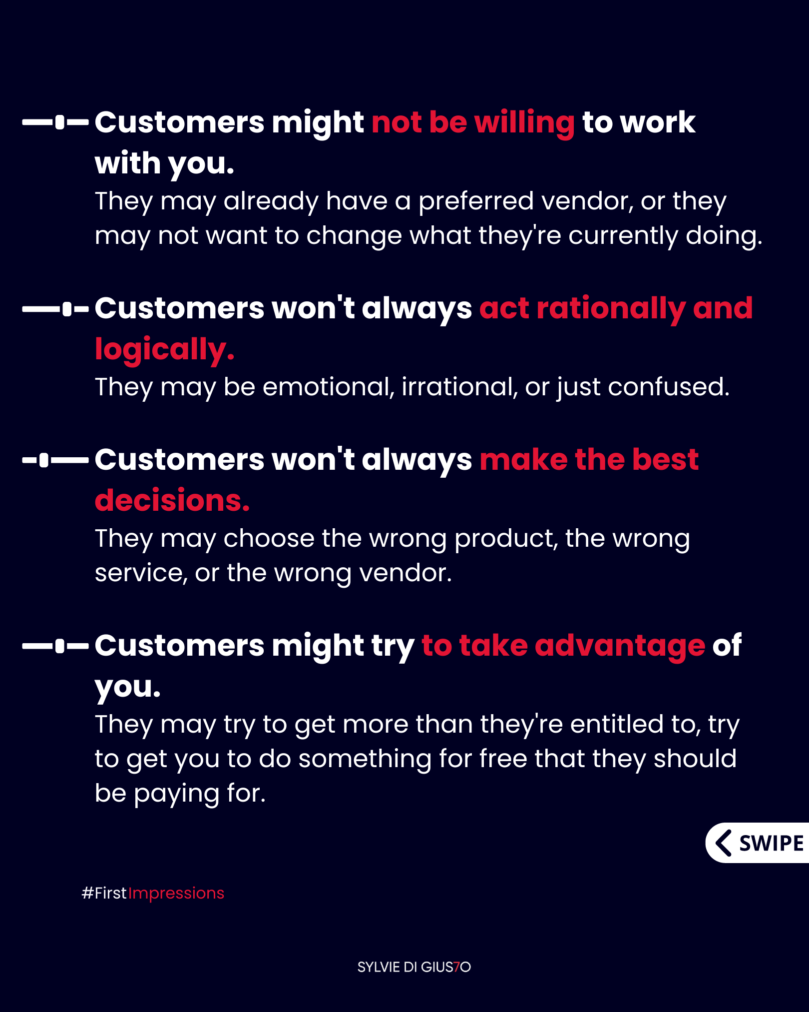 Customer behavior