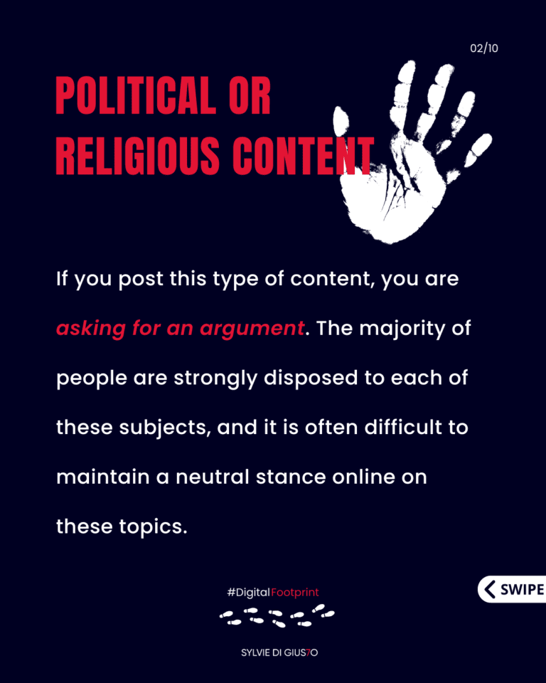 What not to post on Social Media