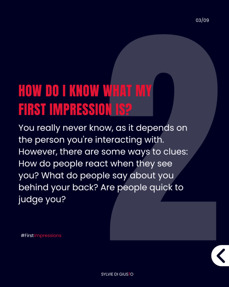 How important are first impressions?