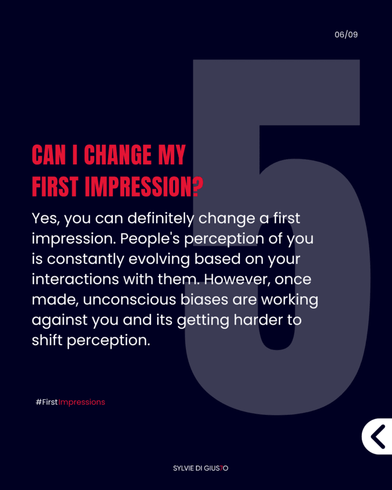 How important are first impressions?