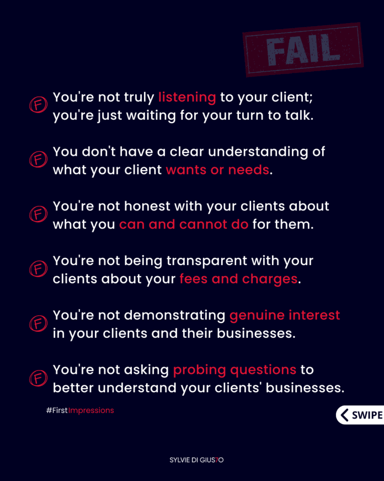 Common Sales Mistakes