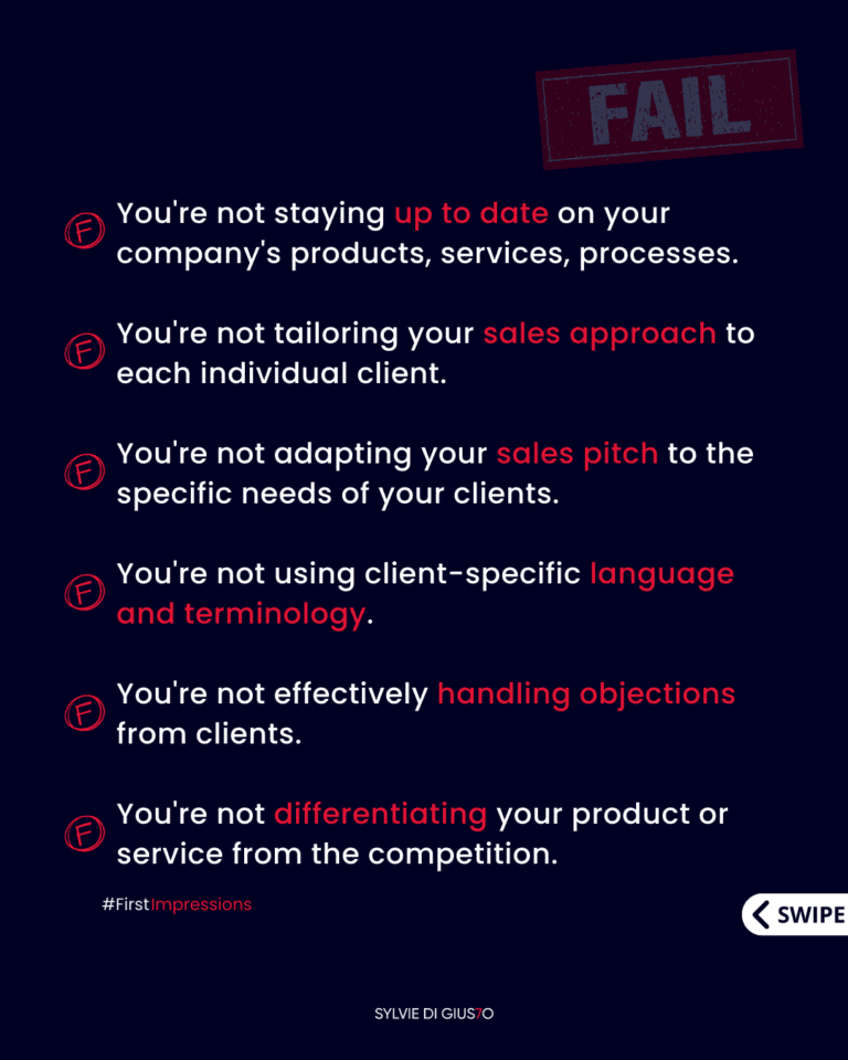 Common Sales Mistakes