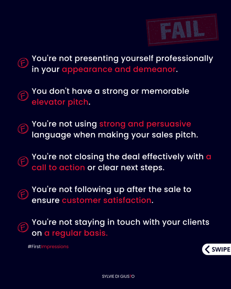 Common Sales Mistakes