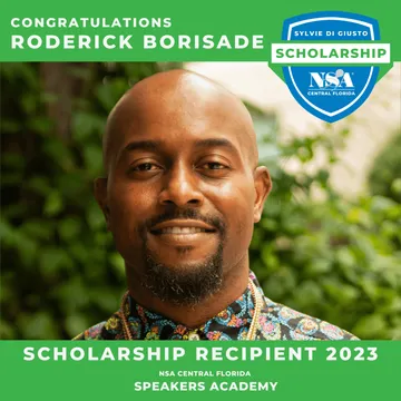 Roderick Borisade, Sylvie di Giusto Scholarship recipient 2023