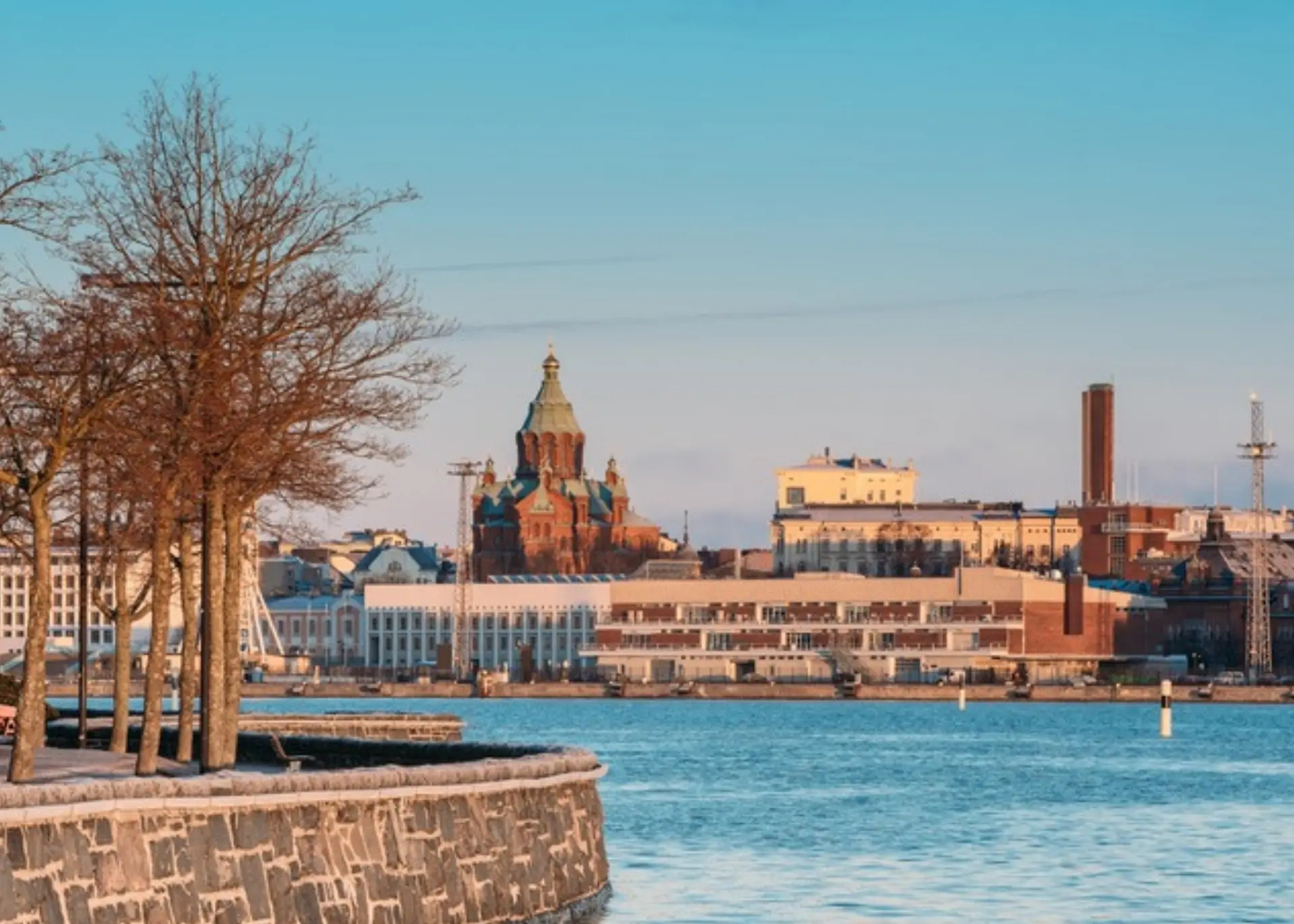 Uspenski Cathedral above the Helsinki harbour waterfront, for Sylvie di Giusto, international keynote speaker in Helsinki