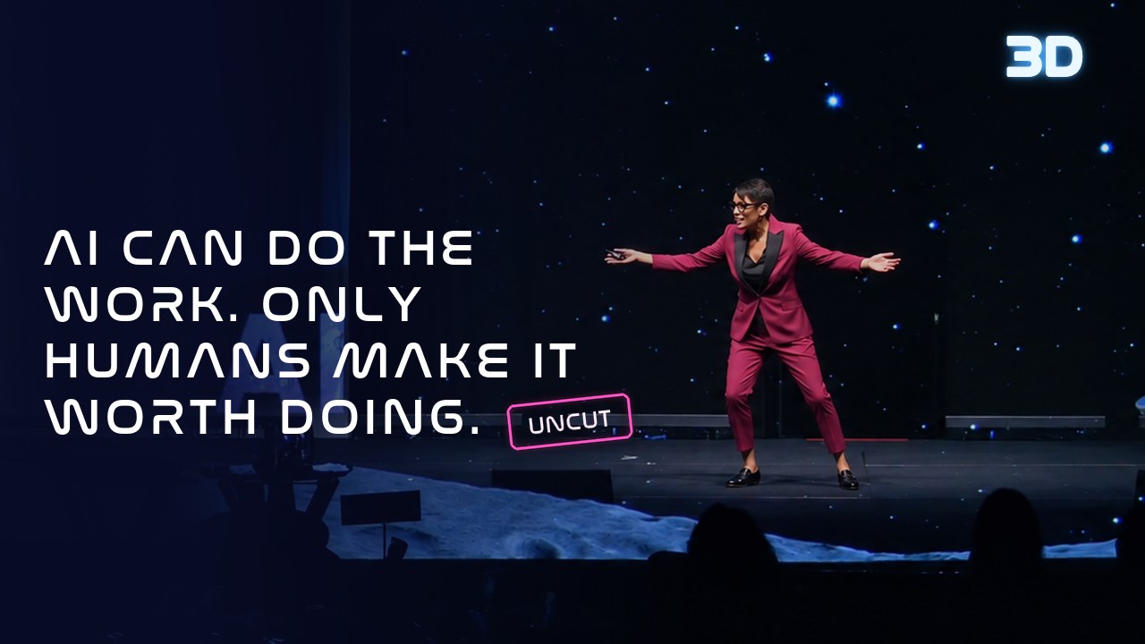 AI Can Do the Work. Only Humans Make It Worth Doing. (3D immersive keynote)